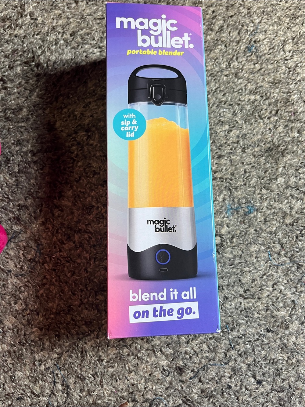 Magic Bullet Portable Blender - Black & Silver with Clear Jar
